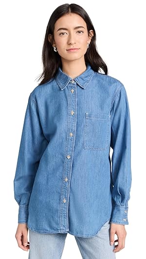 Tシャツ・カットソー 7 FOR ALL MANKIND Women Tops 7U018U03 DARK BLUE Women's Designer Luxe Tops, Blouses, & Shirts | 7 For All
